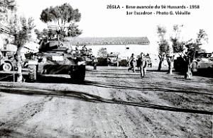 2156- Zegla - 9e Hussards - Base avancee - 1958